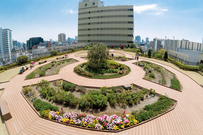 屋上散歩 Jr恵比寿ビル アトレ恵比寿 屋上庭園 Ebisu Green Garden 建設産業の今を伝え未来を考える しんこうweb